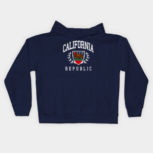 California Republic (vintage distressed look) Kids Hoodie